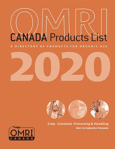 Book OMRI manual orange Cover
